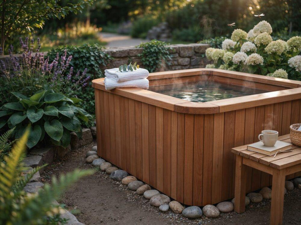 kąpiel w jacuzzi na zewnątrz